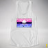 Omnisexual Pride Pirate Flag Racerback Tank - White