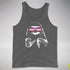 Pride Sloth Pink Lesbian Flag Sunglasses Premium Tank Top - Deep Heather