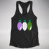 Genderqueer Pride Christmas Lights Racerback Tank - Black