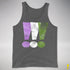 Genderqueer Pride Exclamation Points Premium Tank Top - Deep Heather