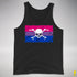Bisexual Pride Pirate Flag Premium Tank Top - Black