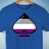 Asexual Pride 8-Bit Pixel Ace of Spades Premium Unisex T-Shirt - Royal Blue