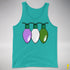 Genderqueer Pride Christmas Lights Premium Tank Top - Teal