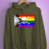 LGBTQ Progress Pride Pirate Flag Hoodie - Army