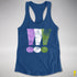 Genderqueer Pride Exclamation Points Women's Racerback Tank - Royal