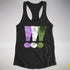 Genderqueer Pride Exclamation Points Women's Racerback Tank - Black