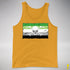 Aromantic Pride Pirate Flag Premium Tank Top - Gold