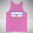 Bigender Pride Pirate Flag Premium Tank Top - Neon Pink