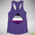 Asexual Pride 8-Bit Pixel Ace Of Spades Racerback Tank - Purple