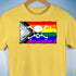 LGBTQ Progress Pride Pirate Flag Premium Unisex T-Shirt - Yellow