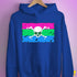 Polysexual Pride Pirate Flag Hoodie - Royal Blue