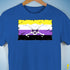 Nonbinary Pride Pirate Flag Premium Unisex T-Shirt - Royal Blue