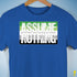 Assume Nothing Aromantic Pride Flag Premium Unisex T-Shirt - Royal Blue