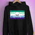 Gay Male Pride Pirate Flag Hoodie - Black