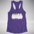 Assume Nothing Asexual Pride Flag Racerback Tank - Purple