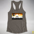 Bear Pride Pirate Flag Racerback Tank - Dark Grey