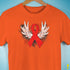Winged Red Ribbon - World AIDS Day Premium Unisex T-Shirt - Orange