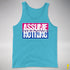 Assume Nothing Bisexual Pride Flag Premium Tank Top - Aqua Triblend