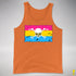 Pansexual Pride Pirate Flag Premium Tank Top - Orange