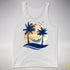 Polysexual Pride Hammock Summer Beach Sunset Premium Tank Top - White