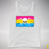 Pansexual Pride Pirate Flag Premium Tank Top - White