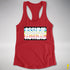 Assume Nothing Queer Pride Flag Racerback Tank - Red
