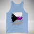 Demisexual Pride Flag Ripped Reveal Premium Tank Top - Blue Triblend