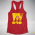 Intersex Pride Grunge Exclamation Points Racerback Tank - Red