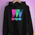 Polysexual Pride Exclamation Points Hoodie - Black