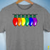 LGBTQ Pride Christmas Lights Premium Unisex T-Shirt - Grey Heather