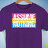 Assume Nothing Pansexual Pride Flag Premium Unisex T-Shirt - Purple
