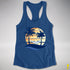Transgender Pride Hammock Summer Beach Sunset Racerback Tank - Royal