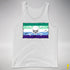 Gay Male Pride Pirate Flag Premium Tank Top - White