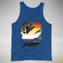 Bear Pride Flag Ripped Reveal Premium Tank Top - Royal Blue