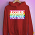 Assume Nothing Gilbert Baker Original LGBTQ Gay Pride Flag Hoodie - Red