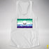 Gay Male Pride Pirate Flag Racerback Tank - White