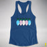 Transgender Pride Flag Christmas Lights Racerback Tank - Royal