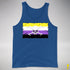 Nonbinary Pride Pirate Flag Premium Tank Top - Royal Blue