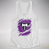 Lesbian Labrys Pride Flag Ripped Reveal Racerback Tank - White