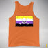 Nonbinary Pride Pirate Flag Premium Tank Top - Orange