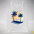 Transgender Pride Hammock Summer Beach Sunset Premium Tank Top - White