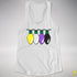 Nonbinary Pride Christmas Lights Racerback Tank - White