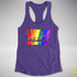 LGBTQ Pride Exclamation Points Racerback Tank - Purple