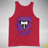 Lesbian Labrys Pride Flag Ripped Reveal Premium Tank Top - Red