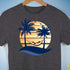 Bear Pride Hammock Summer Beach Sunset Premium Unisex T-Shirt - Dark Grey Heather