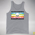 Queer Pride Pirate Flag Premium Tank Top - Grey Heather