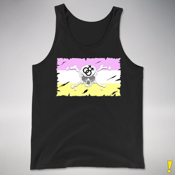 Twink Pride Pirate Flag Premium Tank Top - Black