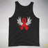 Winged Red Ribbon - World AIDS Day Premium Tank Top - Black