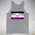 Asexual Pride Pirate Flag Premium Tank Top - Grey Heather