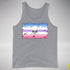 Bigender Pride Pirate Flag Premium Tank Top - Grey Heather